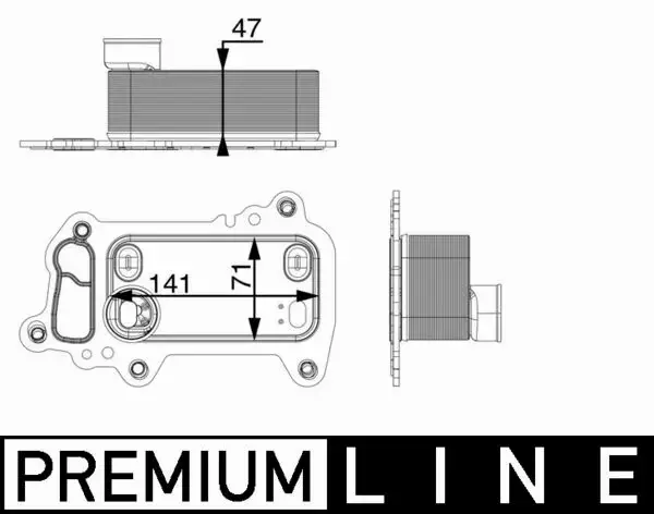 MAHLE CHŁODNICA OLEJU CLC 79 000P 