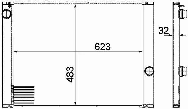 MAHLE CHŁODNICA SILNIKA CR 1067 000P 