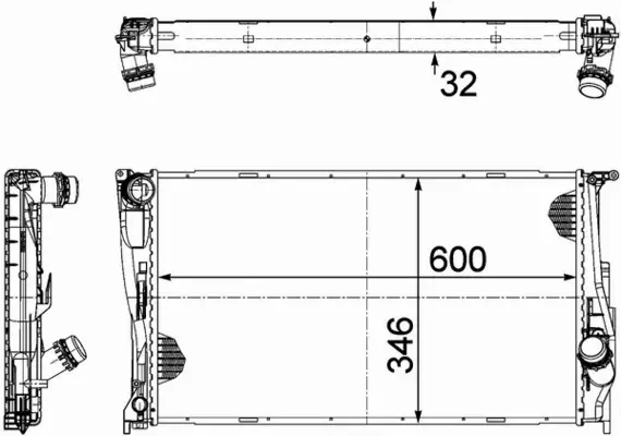 MAHLE CHŁODNICA SILNIKA CR 1085 000P 