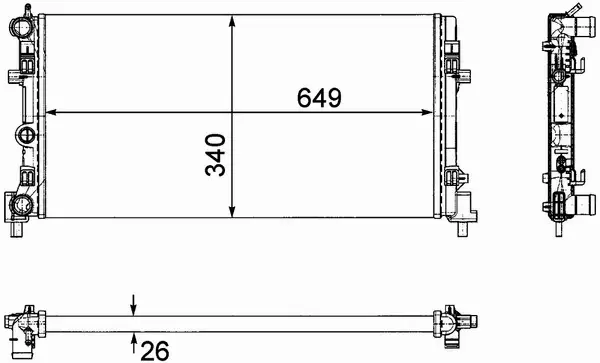 MAHLE CHŁODNICA SILNIKA CR 1096 000P 