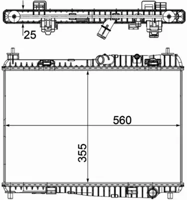 MAHLE CHŁODNICA WODY CR 1135 000P 