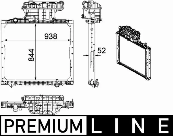 MAHLE CHŁODNICA SILNIKA CR 1167 000P 