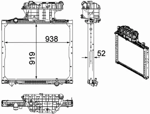 MAHLE CHŁODNICA SILNIKA CR 1168 000P 