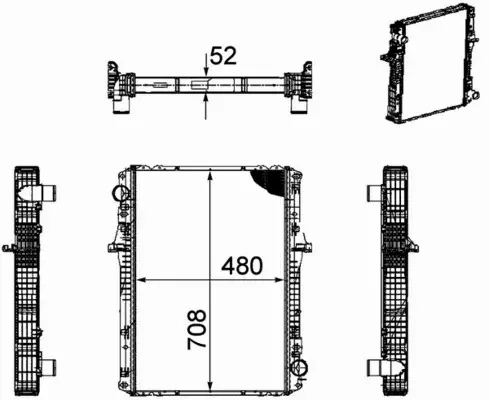 MAHLE CHŁODNICA SILNIKA CR 1170 000P 