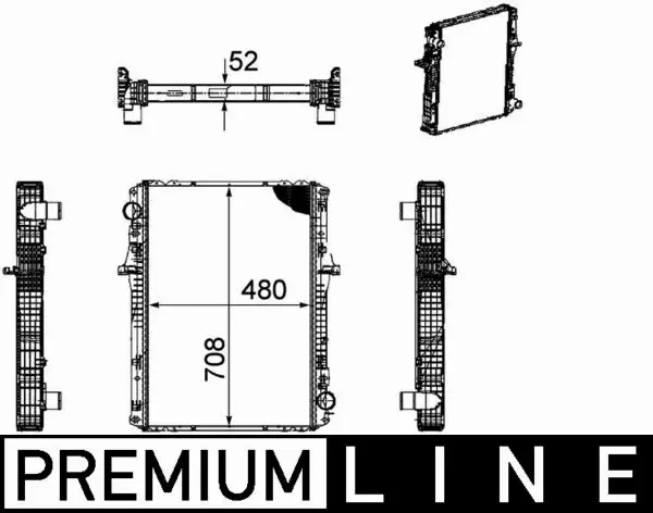 MAHLE CHŁODNICA SILNIKA CR 1170 000P 