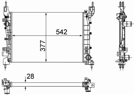 MAHLE CHŁODNICA SILNIKA CR 1193 000P 