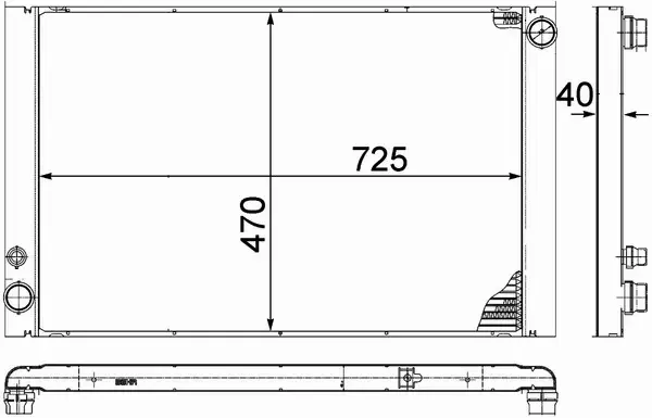 MAHLE CHŁODNICA SILNIKA CR 1204 000P 