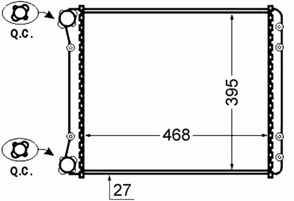 MAHLE CHŁODNICA WODY CR 1418 000S 