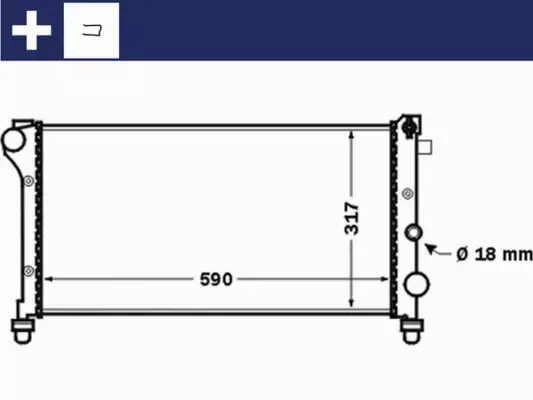 MAHLE CHŁODNICA WODY CR 1452 000S 