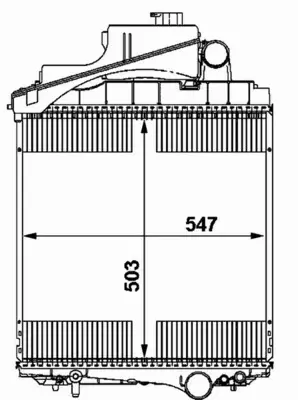 MAHLE CHŁODNICA SILNIKA CR 1729 000P 