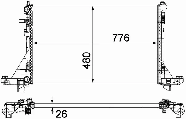 MAHLE CHŁODNICA WODY CR 1771 000P 