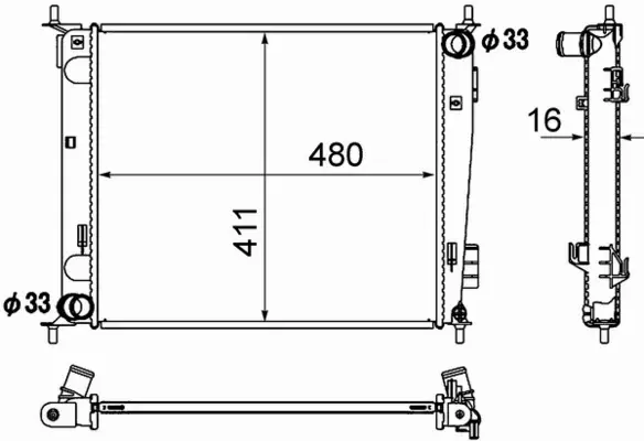 MAHLE CHŁODNICA WODY CR 1889 000S 