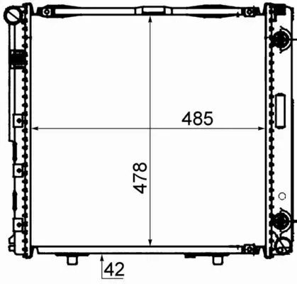 MAHLE CHŁODNICA WODY CR 292 000S 