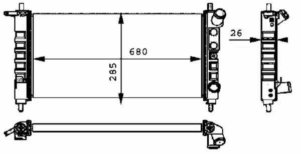 MAHLE CHŁODNICA WODY CR 313 000P 