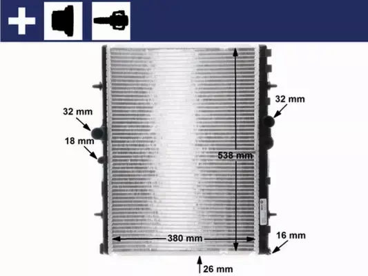 MAHLE CHŁODNICA WODY CR 31 000S 