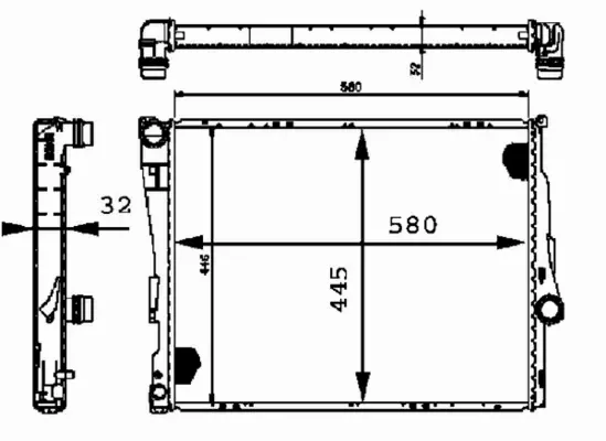 MAHLE CHŁODNICA SILNIKA CR 456 000P 