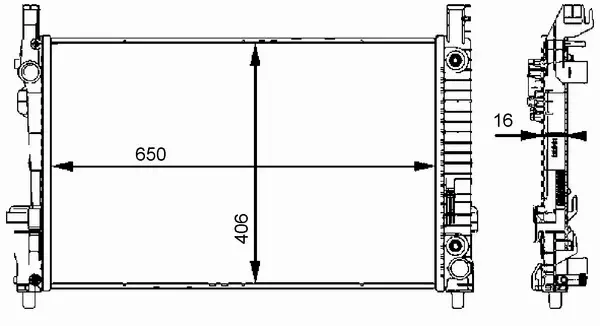 MAHLE CHŁODNICA WODY CR 661 000S 