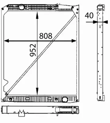 MAHLE CHŁODNICA SILNIKA CR 670 000P 