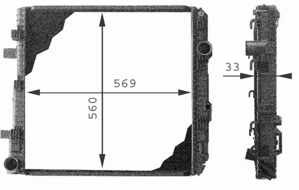 MAHLE CHŁODNICA SILNIKA CR 671 000P 