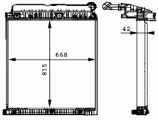 MAHLE CHŁODNICA SILNIKA CR 673 000P 