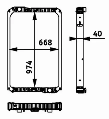 MAHLE CHŁODNICA SILNIKA CR 713 000P 