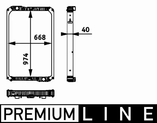 MAHLE CHŁODNICA SILNIKA CR 713 000P 