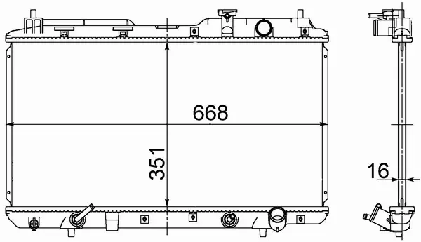 MAHLE CHŁODNICA WODY CR 740 000S 