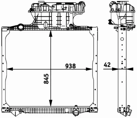 MAHLE CHŁODNICA SILNIKA CR 770 000P 