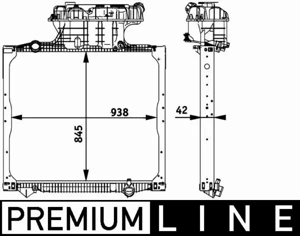 MAHLE CHŁODNICA SILNIKA CR 770 000P 