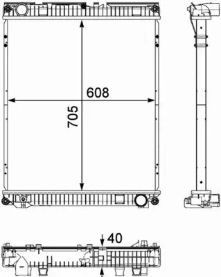 MAHLE CHŁODNICA SILNIKA CR 784 000P 