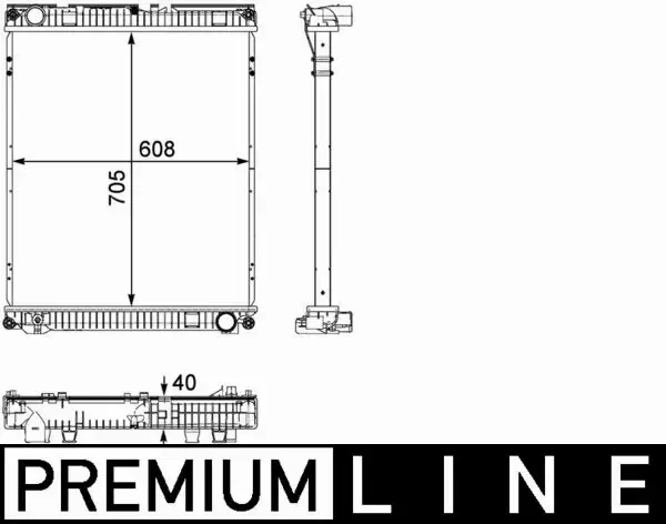 MAHLE CHŁODNICA SILNIKA CR 784 000P 