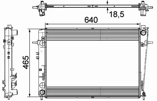 MAHLE CHŁODNICA WODY CR 909 000P 