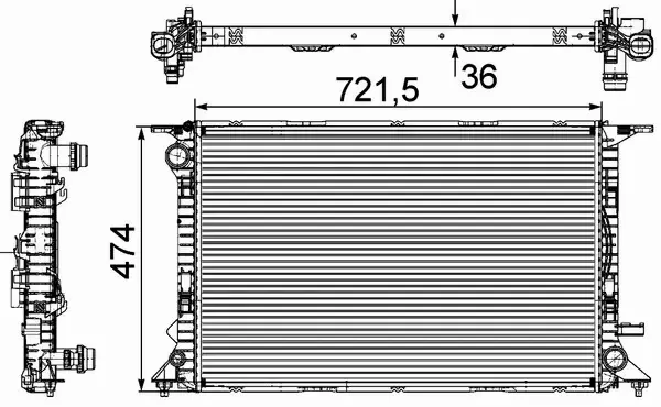 MAHLE CHŁODNICA WODY CR 911 000P 