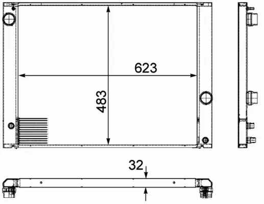 MAHLE CHŁODNICA SILNIKA CR 917 000P 