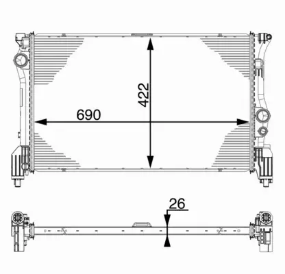 MAHLE CHŁODNICA SILNIKA CR 931 000P 