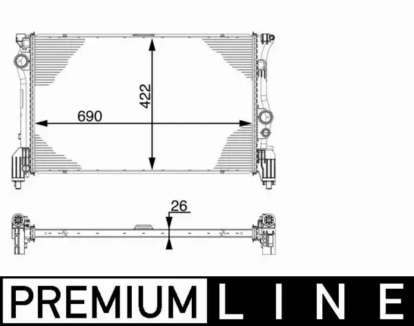 MAHLE CHŁODNICA SILNIKA CR 931 000P 