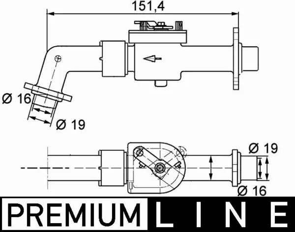 MAHLE ZAWÓR NAGRZEWNICY CV 6 000P 