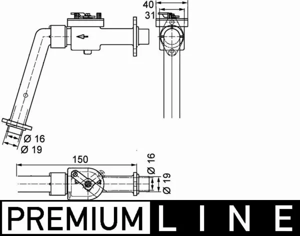 MAHLE ZAWÓR NAGRZEWNICY CV 7 000P 