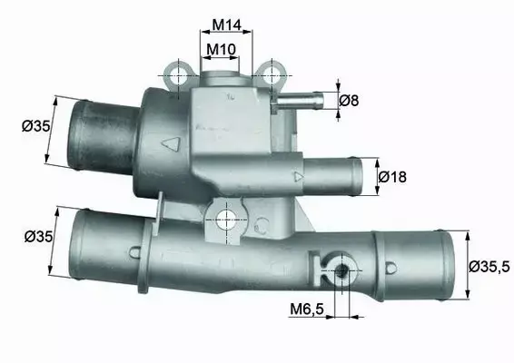 MAHLE TERMOSTAT UKŁ. CHŁODZENIA TI 124 88 