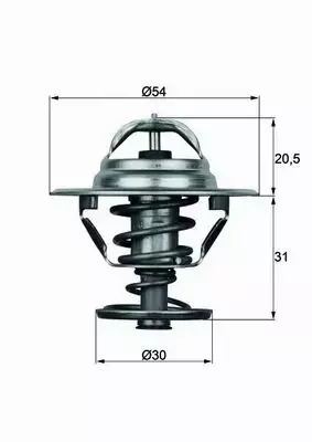 MAHLE TERMOSTAT TX 10 88D 