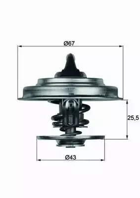 MAHLE TERMOSTAT TX 18 75D 