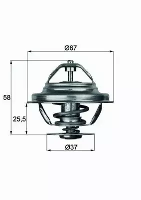 MAHLE TERMOSTAT TX 20 80D 