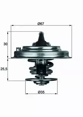 MAHLE TERMOSTAT TX 30 92D 