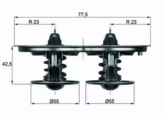 MAHLE TERMOSTAT UKŁ. CHŁODZENIA TX 32 80D 