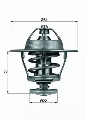 MAHLE TERMOSTAT TX 53 85D 