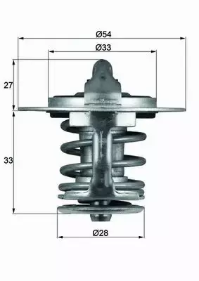 MAHLE TERMOSTAT UKŁ. CHŁODZENIA TX 84 77 