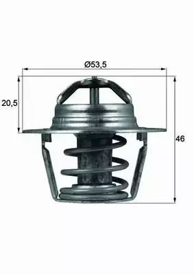 MAHLE TERMOSTAT TX 91 89D 