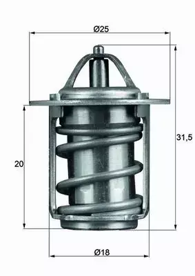 MAHLE TERMOSTAT UKŁ. CHŁODZENIA TX 6 83 