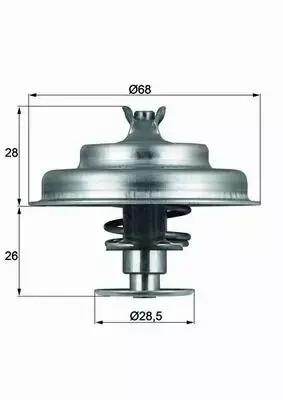 MAHLE TERMOSTAT TX 75 80D 