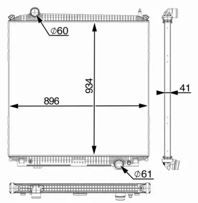 MAHLE CHŁODNICA SILNIKA CR 2390 000P 